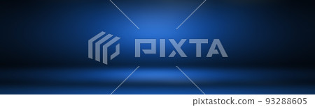 Abstract Luxury gradient Blue background. Smooth Dark blue with Black vignette Studio Banner. 93288605