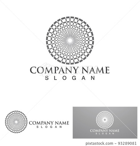 C Circle ring logo Template vector icon 93289081