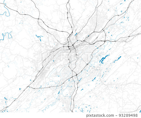 Vector editable city map Birmingham, Alabama, United States Vector editable city map Birmingham, Alabama, United States 93289498