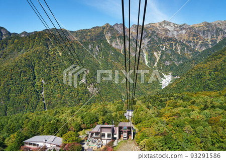 從岐阜縣新穗高索道眺望 93291586