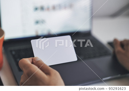 Credit card and online shopping 93291623