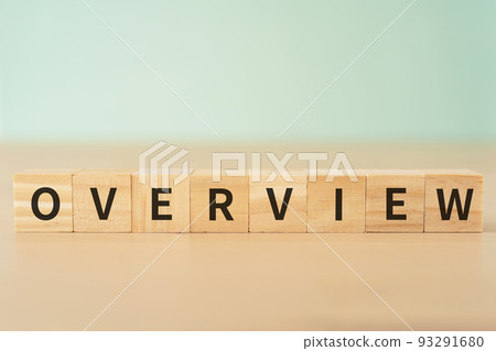 Image of overview and outlook｜Block written as “OVERVIEW” 93291680