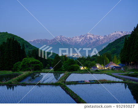 Nagano _ Superb view of Aoni village Nagano _ Superb view of Aoni village 93293027