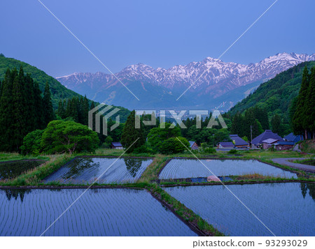 Nagano _ Superb view of Aoni village Nagano _ Superb view of Aoni village 93293029
