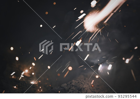 Sparks of Fire Abstract 93295544