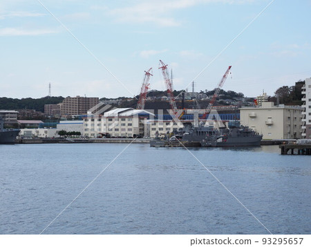 Waterside scenery of Yokosuka Naval Port 93295657