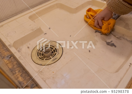 flooring, cleanup, hand 93298378