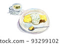 cafe cake illustration 93299102
