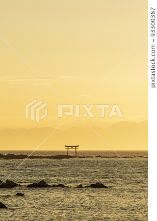 葉山,三浦半島,神奈川縣 Najima 島鳥居黃昏 葉山,三浦半島,神奈川縣 Najima 島鳥居黃昏 93300367