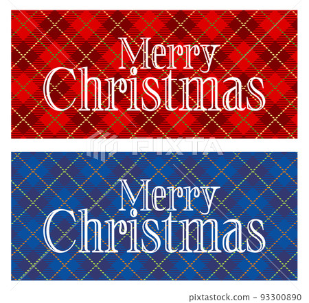 Illustration image for Christmas check pattern 93300890