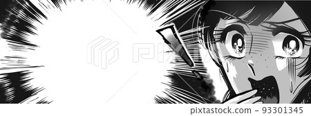 70's cartoon girl face black and white wide size illustration of a frightened woman with pale white eyes 70's cartoon girl face black and white wide size illustration of a frightened woman with pale white eyes 93301345