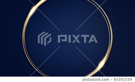 帶有金飾的深藍色背景 93301559