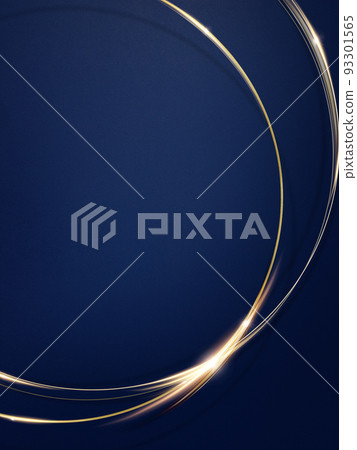 Dark blue background with golden ornaments 93301565