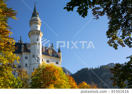 新天鵝堡，Schloss Neuschwanstein, 城堡， ノイシュヴァンシュタイン城、城、 93301616