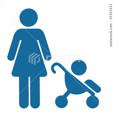 Symbol Priority toilet. Logo on Priority toilet. Disable Passenger Elderly passenger	 93301831