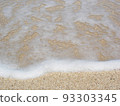 Scenery of Okinawa Waves crashing on the sandy beach of Kouri Island 93303345
