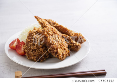 Fried shrimp and mince cutlet 93303558