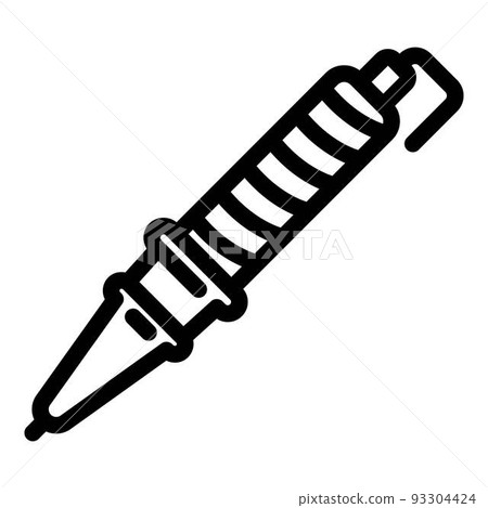 Soldering instrument icon, outline style 93304424