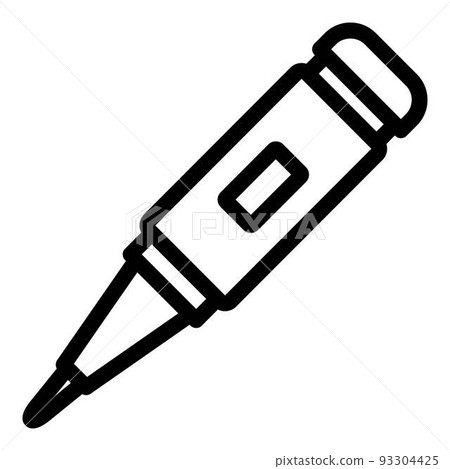 Modern soldering icon, outline style Modern soldering icon, outline style 93304425