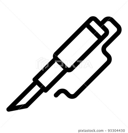 Technology soldering icon, outline style Technology soldering icon, outline style 93304430
