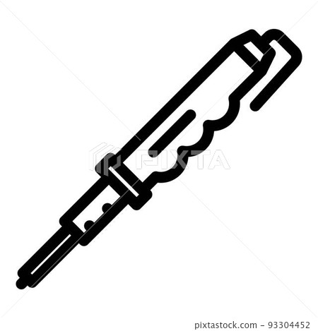 Electric soldering icon, outline style 93304452