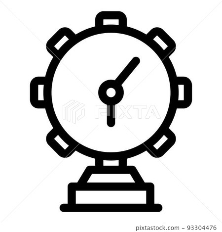 Air compressor gauge icon, outline style Air compressor gauge icon, outline style 93304476