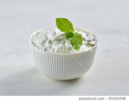 bowl of sour cream or greek yogurt bowl of sour cream or greek yogurt 93304596