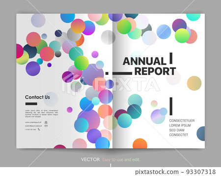 Cover design annual report, vector template brochures, flyers, presentations, leaflet, magazine a4 size. Minimalistic design background 93307318