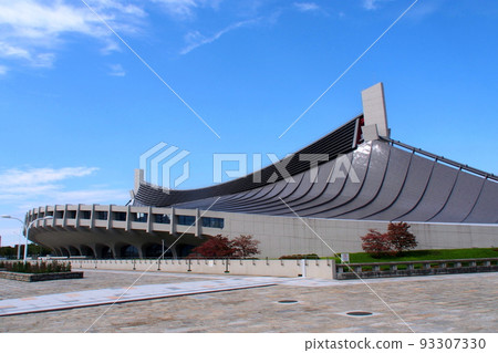 代代木國立競技場，第一體育館的螺旋屋頂[東京都澀谷區] 93307330