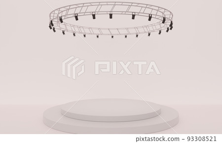 3d, microphone, stage 93308521