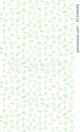 Pattern illustration of vertical home appliances (no background) 93308688