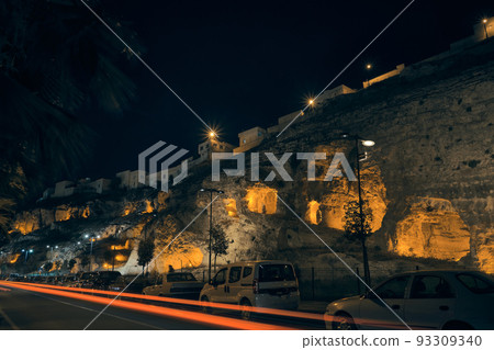 Kizilkoyun Necropolis in the night time 93309340