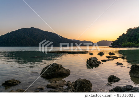 Sunset in Surin Island national park, Pang Nga, Thailand 93310023