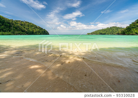 Mai Ngam beach in beautiful sunny day, Surin island national park, Pang Nga, Thailand, Mai Ngam beach in beautiful sunny day, Surin island national park, Pang Nga, Thailand, 93310028