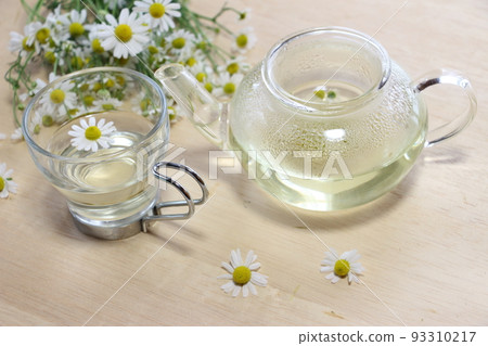 fresh german chamomile tea fresh german chamomile tea 93310217