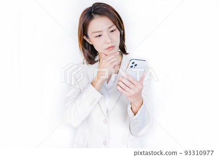 女性姿勢白色背景 女性姿勢白色背景 93310977