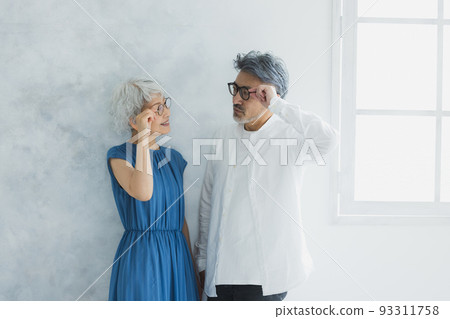 gray hair glasses couple gray hair glasses couple 93311758