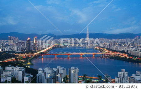 韓國首爾市夜景 93312972