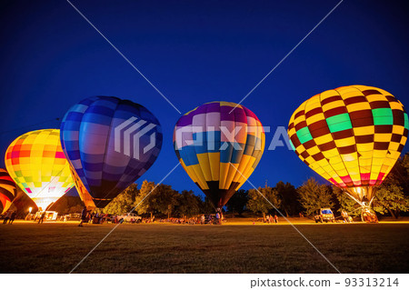Night view of the Firelake Fireflight Balloon Festival event Night view of the Firelake Fireflight Balloon Festival event 93313214
