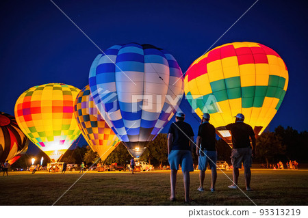 Night view of the Firelake Fireflight Balloon Festival event Night view of the Firelake Fireflight Balloon Festival event 93313219