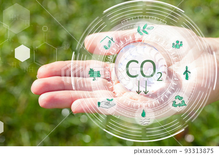 carbon neutral bussiness concept 93313875