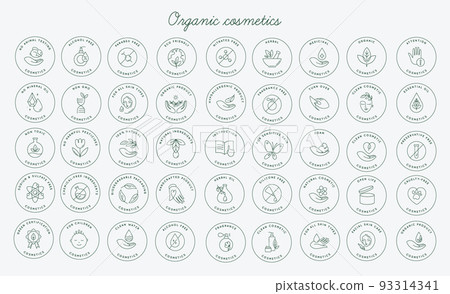 Eco cosmetics icon. 93314341