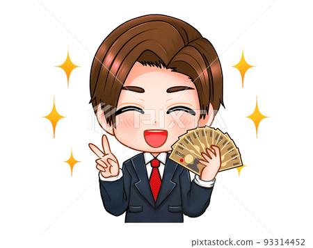 用鈔票做一塊工薪族的赤壁人物素材4 93314452