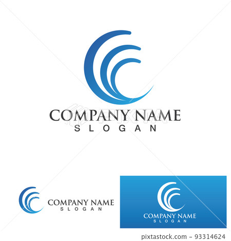 water wave logo design template water wave logo design template 93314624