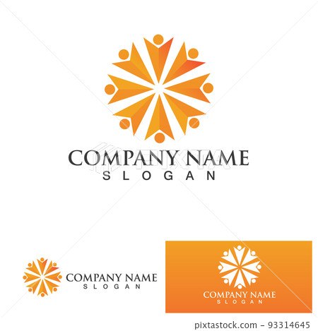 Star people logo design. Star community vector logo. star community human vector logo. Star people logo design. Star community vector logo. star community human vector logo. 93314645