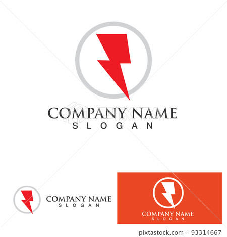 Thunderbolt logo and symbol vector Thunderbolt logo and symbol vector 93314667