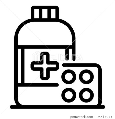 Medicine drugs icon, outline style-插圖素材 [93314943] - PIXTA圖庫