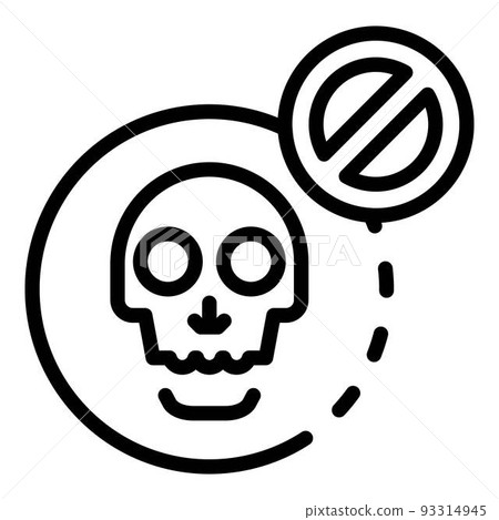 No death icon, outline style No death icon, outline style 93314945