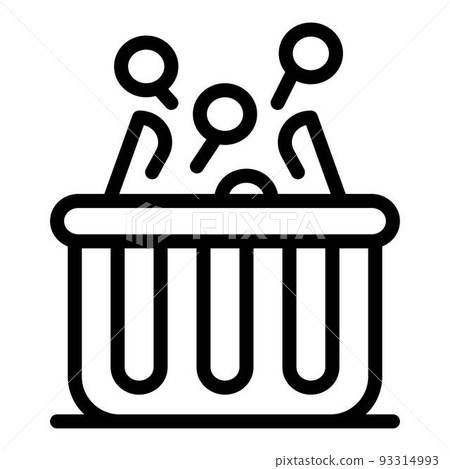 Creative marketing box icon, outline style Creative marketing box icon, outline style 93314993