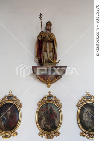 Statue of Saint Clement, church of St. Clement in Primisweiler, Germany 93315270